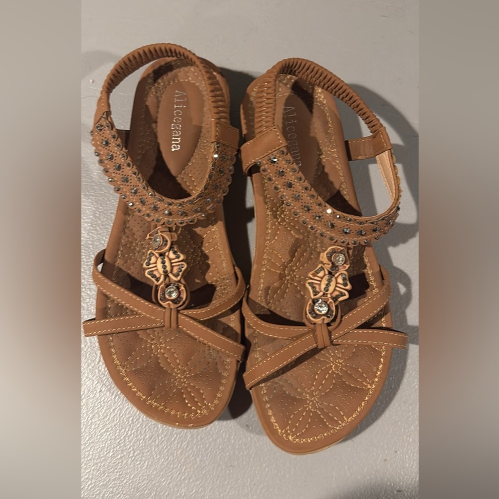 Tan sandals